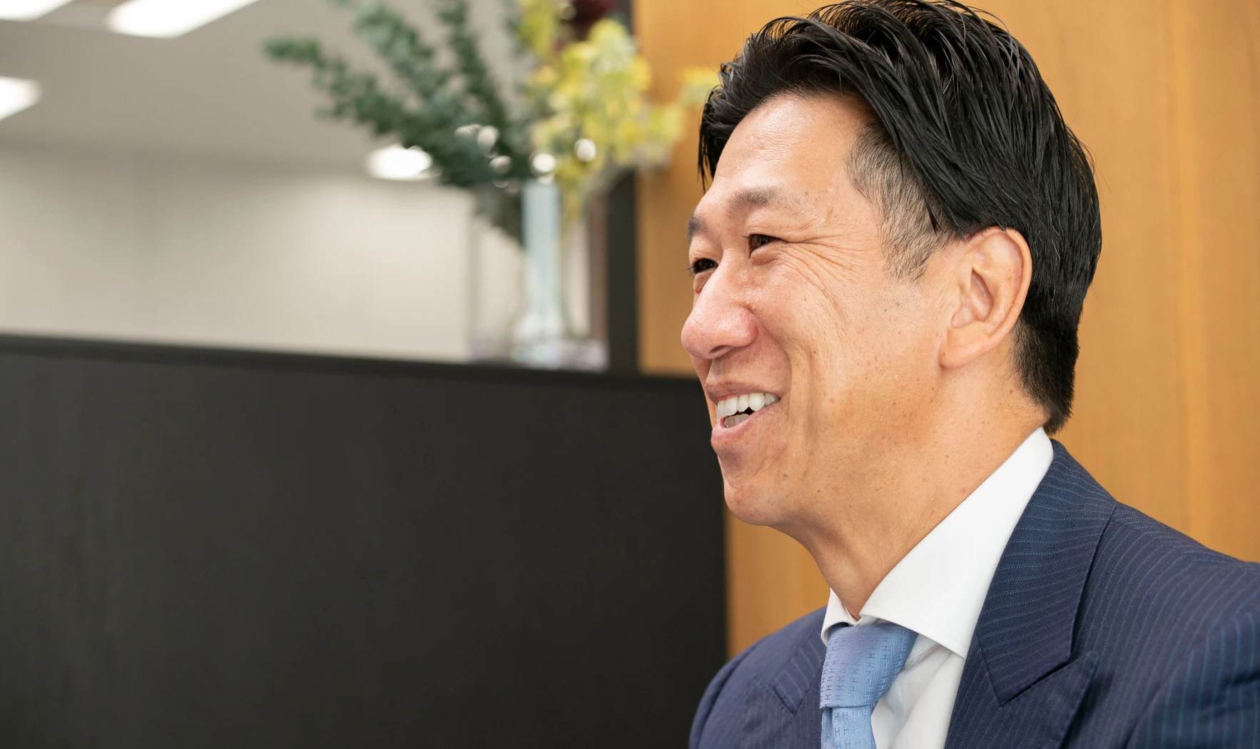 青木充彦インタビュー風景